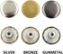 DGOL 100 Sets Copper Cap Denim Jeans Buttons Rivets Replacement Tack Snap Fastener (Bronze)...