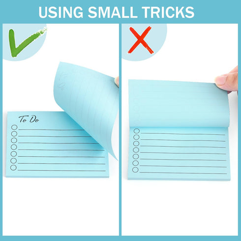 9 Pads to Do Lined Sticky Notes Self-Stick Note Pads with Line 3x4 Inch Adhesive Memo Sticky Notes Notepad...