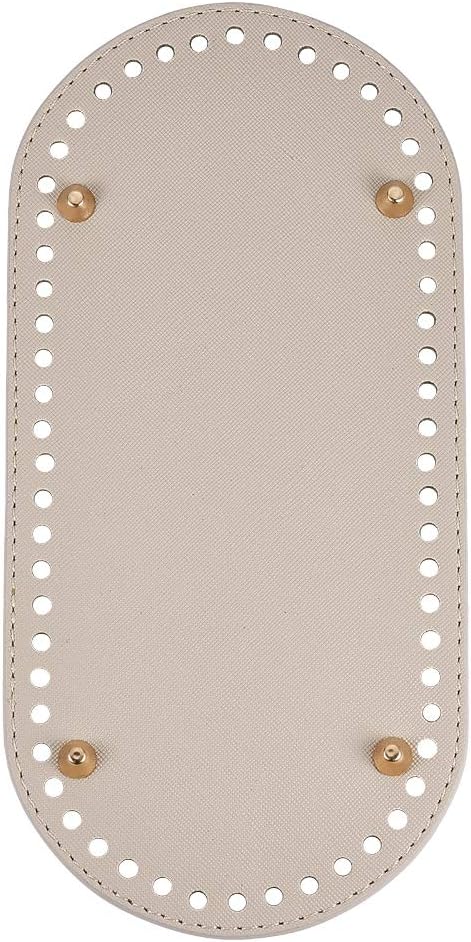 PH PandaHall 1pc Crochet Bag Bottom Oval Long Crochet Shaper Base 9.8 x 4.7" Oval Purse Bottom Bag Cushion Base with Holes for Handbag DIY Shoulde...