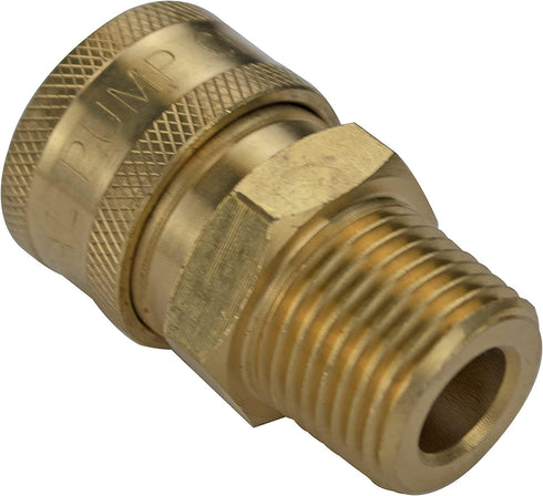 Simpson Cleaning 7102246 Replacement 3/8-Inch QC Socket for Pressure Washer Pumps, 1/2-Inch MNPT, Gold...
