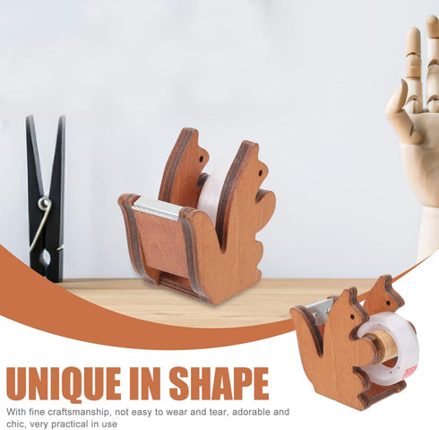 Gadpiparty Squirrel Tape Dispenser Tape Dispenser with Teeth Tape Cutter Tape Holder for Desk Accessories Office and Home...