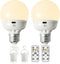 Rechargeable Light Bulbs, Battery Operated Light Bulb with Remote E26 LED Emergency Lightbulbs Warm White CCT with Timer Dimmable for Wall Wireles...
