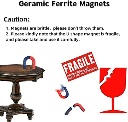 Physics Science Magnets Kit for Education Science Experiment Tools Icluding Bar/Ring/Horseshoe/Compass Magnets...