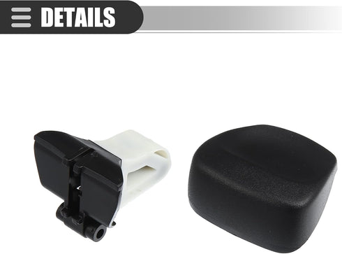 Motoforti 1 Set Automatic Shift Knob Accessories, for Jeep Cherokee 2014-2018, Plastic, 5YD261X9AA 5YD291X9AA Black...