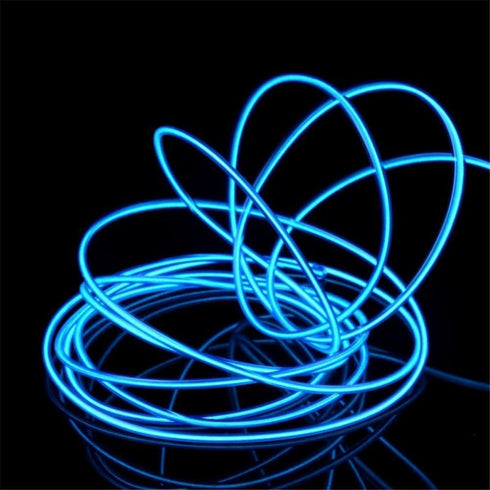 JIGUOOR EL Wire Battery Pack 9.8ft / 3m Bright Neon Light Strip 360° Illumination Neon Tube Rope Lights for DIY, Festival, Party Decoration, Pub, ...