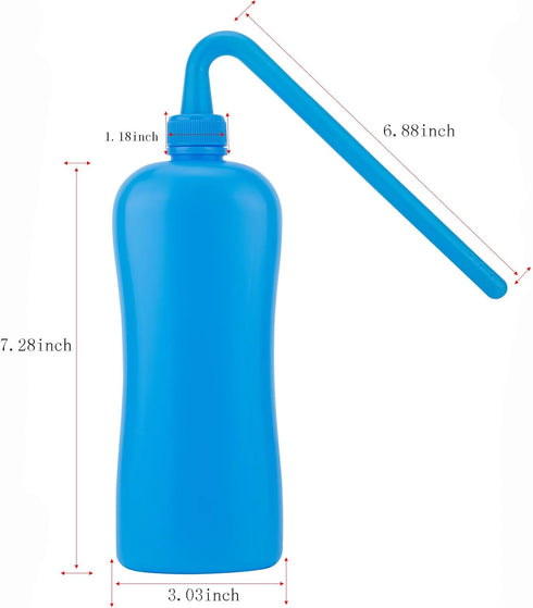 500ML Colostomy Bag Cleaning Tool-Stoma Bags Plastic Cleaning Bottle ,colostomy Supplies,Reusable Wash Bottle Blue...
