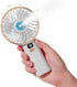 Portable Handheld Fan, Battery Powered Handheld Mini Misting Fan Desk Fan, 5 Speeds Digital Display, Personal Cooling Water Spray Small Fan Gift f...