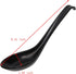 4 Pieces Black Soup Spoons, Japanese Spoons Soup, Plastic Soup Spoons, Rice Spoons, Chinese Wonton Soup Spoons...