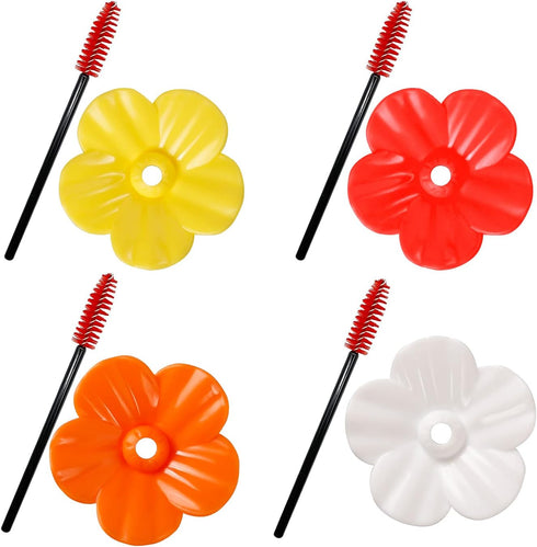 12 Pieces Hummingbird Feeders Replacement Flowers, BENBO Outdoor Bird Feeder Replacement Parts Feeding Ports Replacement with 4 PCS Cleaning Brush...