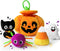 My First Halloween Pumpkin Toys Playset, 5ct Halloween Stuffed Pumpkin Plush Cat Spider Ghost Candy Corn for Baby Girls Boys, for Babies...