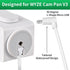 2Pack 25FT/7.5M Power Extension Cable Compatible with WYZE Cam Pan V3, 90 Degree Micro USB Extension Charging Cable for Your WYZE Cam Pan V3 Conti...