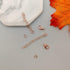 100pcs Alloy Lobster Clasps+100pcs Extension Chains with 100pcs Jump Rings Kit, Rose Gold Lobster Claw Clasps Open Jump Ring Tail Chain for Neckla...