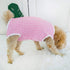 Dog’s Recovery Suit Post Surgery Shirt for Puppy, Wound Protective Clothes for Little Animals(pink white plaid-xs)...