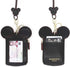 ID Holder With Lanyard Badge Holder,PU Leather newchic Cute Animal Shape neck wallet for Women(Black)...