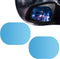 2 PCS Car Rearview Mirror Rainproof Film, 3.93" x 5.7" PET Oval Anti-fog Anti-glare Reversing Mirror Reflective Film, Lotus Leaf Water-repellent E...