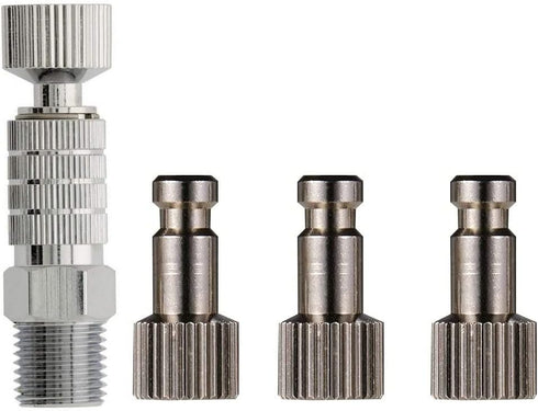HUBEST Airbrush Quick Disconnect Coupler Release Fitting Adapter with 4 Male Fitting, 1/8" Male and Badger Paasche Aztec Airbrush...