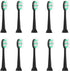 Everystep Replacement Toothbrush Heads 10 Pack Compatible with AquaSonic Black Series for Vibe Series Black Series pro, and for Duo Series pro Ele...