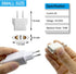 6 Pack European to US Plug Adapter, Plug Adapter European to American, EU to US Plug Adapter, 220v to 110v Adapter Plug for Travel, Europe to Amer...