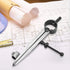 Wing Divider, Adjustable&Lockable Precision Spring Divider Caliper Compass with Pen Holder Craft Rotating Tool for Metal Workpiece Processing, Mec...