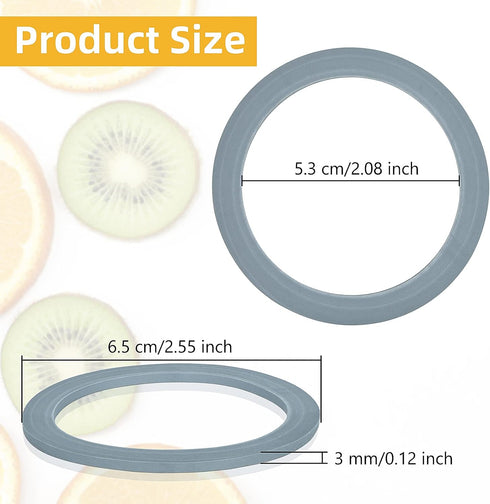4 Pack Blender Gasket Seals Blender Gasket Replacement Part for Oster and Osterizer Blender Models, O-Ring Gasket Seal...