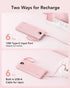 VRURC Portable Charger 10000mAh, Slim LED Display Power Bank, 5 Output 2 Input Cell Phone Battery Pack, Built-in Micro & USB C Cables Phone Charge...