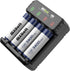 Rechargeable AA Batteries 1.5V 3400mWh High Capacity ?AA Lithium Rechargeable Batteries 4 Packs with 2H Fast Smart Charger 1500 Cycles...