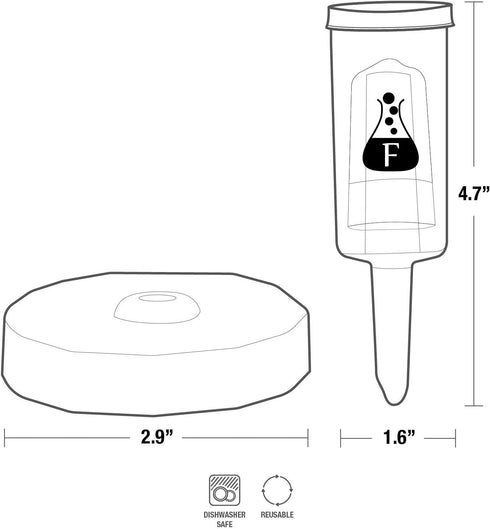 Sauer System Fermentation Airlocks – Lids, Grommets, Gaskets, Stoppers – for Regular Mouth Mason Jars – 4 Pack...