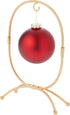 Bard's Oval Shaped Gold-Toned Wrought Iron Ornament Stand, 11" H x 7.25" W x 7.25" D...