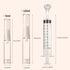 4PCS Airless Pump Bottles Set with 10ml Syringes - 5ml + 10ml Empty Refillable Cosmetic Airless Pump Jars - Travel-Size Portable Vacuum Pump Bottl...