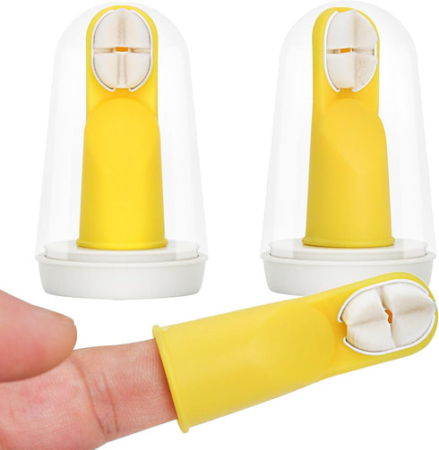 Finger Toothbrush for Toddlers 1-3,Finger toddler toothbrush age 2-4,Newborns Silicone Toothbrush,Soft Infant Oral Cleaner with Travel Storage Cas...