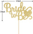 Bride to Be Cake Topper with Heart - Gold Glitter Wedding Bachelorette Party Decoration Supplies Future Mrs Party Cake Decor...