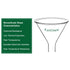 Glass Powder Funnel, Short Stem Funnel with Heavy Wall Borosilicate Glass and a Top Diameter of 100 mm...