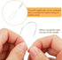 Big Eye Curved Beading Needles, BENBO 8PCS Stainless Curved Beading Needles with Handle Loader String Bead Needles Large Eye Curved Bead Spinner N...
