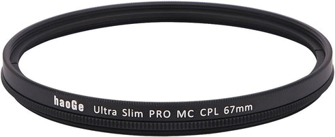 Haoge 67mm MC CPL Multicoated Circular Polarizer Polarizing Lens Filter for Canon EF 100mm f/2.8L, 70-300mm f/4-5.6L, 35mm f/2 IS; EF-S 18-135mm f...