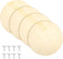KEJJNYER 4 Pack Pottery Wheel Bat 12 Inch, 2.5mm Thick Round Pottery Bats Clay Throwing Bats with Screws for Making Ceramic Clay, Spinning Clay...