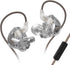 KZ EDX 1DD inears Earphone HiFi IEM Headphones, Wired in-Ear KZ Earbuds with New Upgraded 10mm Dynamic Driver, Removable Tangle-Free Cable for Gam...