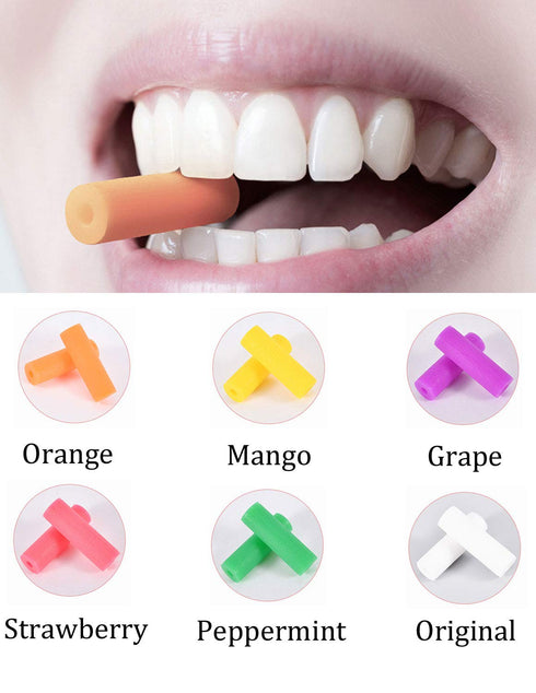 24 Pcs Colorful Orthodontic Aligner Chewies for Aligner Chompers Aligner Trays Seaters, 6 Color...