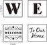 Welcome Stencils for Painting on Wood - 11 Pack Large Vertical Welcome Sign Stencil Templates for Wood Signs, Reusable Letter Stencils for Home, P...