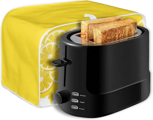 Toaster Cover 4 Slice, Yellow Lemon Washable Bread Maker Cover Toaster Protector, Dustproof Kitchen Appliance Accessories, Women Gift...