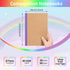 EOOUT 20 Pack A5 Kraft Notebooks, Lined Journal Bulk with Rainbow Spine, 10 Colors, 60 Pages Soft Cover Composition Notebooks for Women Girls Kids...