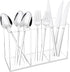 Rainmae Acrylic Cutlery Storage Organizer, Plastic Cutlery Utensil Holder Storage Organizer Caddy for Kitchen Countertop Organization - Holds Fork...