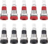 10Pieces 4mm Female Adapter Banana Jack Plug Audio Speaker Banana Plug Type Test Connector Panel Mount Banana Socket Jack Plug (5X Black, 5X Red)...