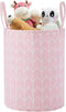 TECHMILLY Large Storage Basket for Girls and Boys, Collapsible Laundry Hamper with Long Handles, Toy Bins for Nursery, Kids Room Décor...