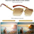 Gleyemor Mens Sunglasses Fashion Rimless Rectangle Sunglasses Square Frameless Sunglasses for Men...
