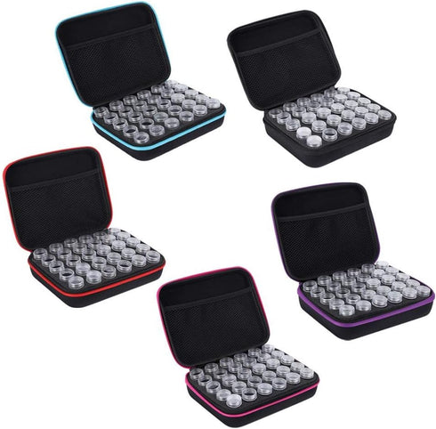 AUNMAS 30 Grids Diamond Painting Drill Storage Containers, DIY Art Craft Storage Containers Painting Accessories Shock Jars for Jewelry Beads Char...