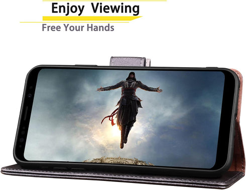 SUANPOT for Samsung Galaxy Note 8 with RFID Blocking Leather Wallet case Credit Card Holder, Flip Folio Book Phone case Shockproof Cover Women Men...