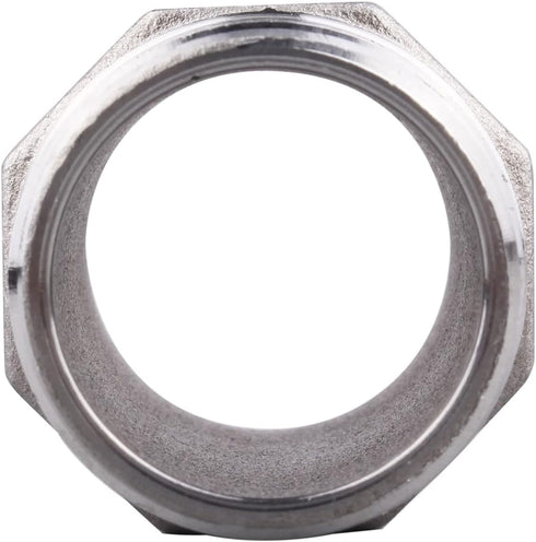 Hex Nipple 1 Inch Male NPT - DERPIPE Stainless Steel 304 Threaded Pipe Fitting for Brew Kit, Home Piping Application(Pack of 2)...