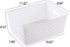 Gloreen White Plastic Basket, 8 Quart Weave Storage Baskets, 4 Packs...