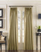 Curtainworks Marquee Faux Silk Pinch Pleat Curtain Panel, 30 by 95", Sand (Champagne Beige)...