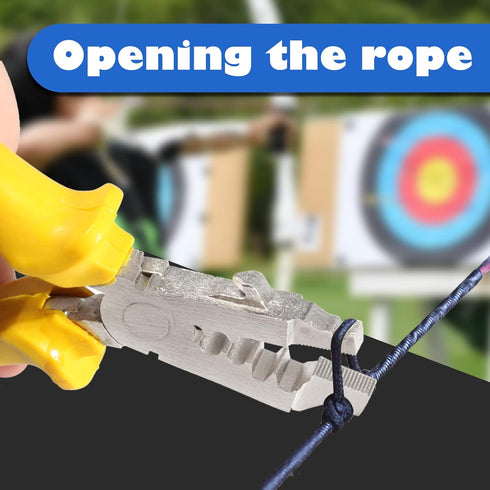 Archery Nocking Point Pliers String-Loop Nocking Pliers Multi-Pliers D Loop String Clamp for Compound Bow Recurve Bow Tuning Nock Point Pliers Ins...